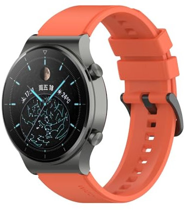 AEMALL Guardia Cinturino da 22mm per Huawei GT 2 GT2. PRO Cintura per Orologi da Uomo Smartwatch SmartWatch PRO (Color : Orange, Size : for Honor Magic)