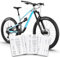 unleazhed Bike Protection BP01 Frame Edition Runes of Shred Black MATT | Rahmenschutzfolie für Mountainbikes | Made in Germany | 35 -teiliges komplett Rahmenschutz-Set | extrem reißfest