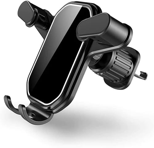 RZXBB Neuer Handyhalter mit Haken,Handyhalterung Auto,Smartphone Halterung Auto,Car Phone Holder,KFZ Handyhalterung für die Lüftung,Kompatibel mit den Meisten Smartphones (Hochwertiges Schwarz)