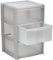 3 Drawer Plastic Storage Tower Unit, Grey & Clear - Large - 3 x 20L Drawers - MULTI PURPOSE Stackable Polypropylene Tower Unit