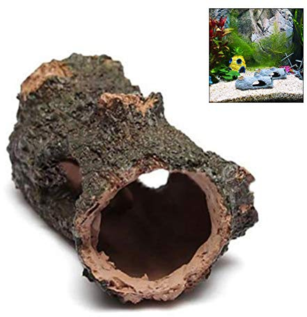 SyangKaitian Aquarium Log Aquarium Bois Creux Tronc d'arbre Décorations Fish Tank Bois Flotté Aquarium Hideout Cave Ornement pour Fish Tank Terrarium