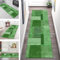 Teppich Läufer Flur Küche rutschfest waschbar Teppichläufer Lang Korridor Tepiche 80X350CM Grün Küchenläufer Bodenmatte Meterware Kücheteppich Schlafzimmer Wohnzimmer Flurmatten Breit 40-120cm