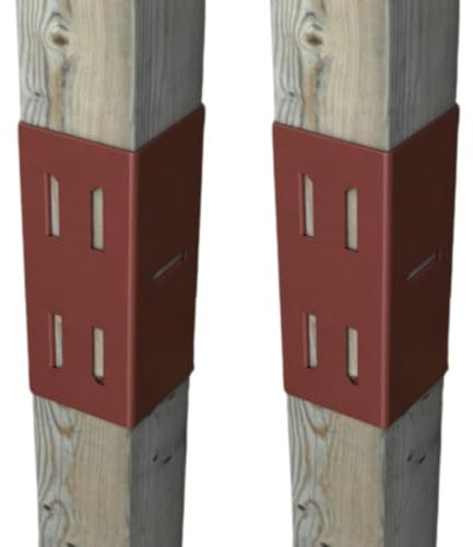 [FIXINGS DIRECT] 75mm (3) Fence Post Extender Heavy Duty (Multiple Pack Sizes) With Easy Grip Extension For Fence Posts Dual Coated Corrosion Resistant Design (1x 75mm x 75mm (3x3))