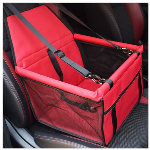 AYBEN Siège d'appoint de Voiture pour Les Chiens ou Chats, pour Hyundai i30 2019-2023 2024 rehausseur de siège de Voiture Lavable, Pliable et Respirant,D/Red