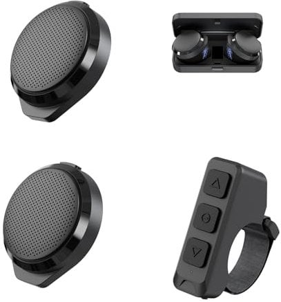 TABKSOLA Motorradhelm Bluetooth Kopfhörer, im Helm installiert, mit kabelloser Fernbedienung, ohne Windgeräusche, Lange Akkulaufzeit, ideal für Motorradfahren, Skifahren und Radfahren.