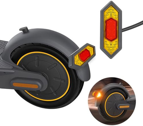 Hapihom Fahrrad Blinker, LED-Blinker-Rücklicht für Elektroroller, Scooter Blinker, Brems- und Blinker-Rücklicht mit am Lenker montiertem Controller Modell A Kompatibel für MAX G30