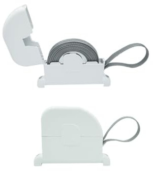 Enrouleur de sangle pour volet roulant, montage en saillie, sangle de 5 m à 14 mm, pivotant à 180 °, facile à ouvrir, blanc