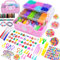 17000+ Loom Bands Kit - 40 Vibrant Colors Loom Bands – Rubber Bands Bracelet Making Kit with A,B,C Beads, Connectors and Tools with Storage Box - DIY Arts & Crafts Gift for Girls & Boys