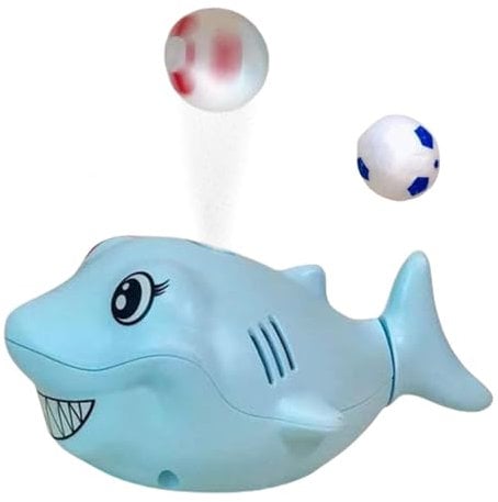 Nybhyjka Air Blowing Ball Toy For Kids Cute Shark Children's Sensory Game Ball Blower With 2 Balls,Electric Whale Floating Ball Toys Children's Fan Cute Animal Suspension Blowing Ball Kids Birthday