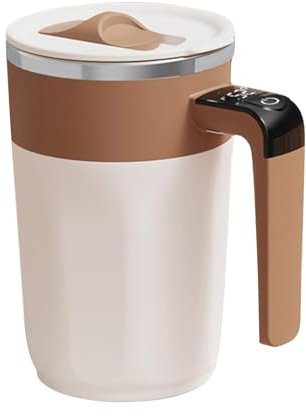 Taza de mezcla eléctrica - Taza de mezcla automática de acero inoxidable de 400 ml | Taza recargable para mezclar leche, taza de café de viaje, batidora impermeable para