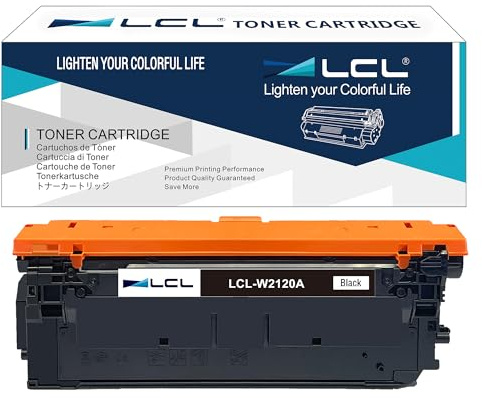 LCL W2120A Schwarz Tonerkartusche kompatibel mit HP 212A W2120A Ersatz für HP Color LaserJet Enterprise M554 M554dn M555dn M555x MFP M578 M578f M578dn M578c M578z Drucker (1er-Pack,Schwarz)