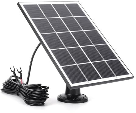 LOLPALONE Ladegerät Solarpanel 20W für Ring Video Doorbell, 360° verstellbare Halterung für Doorbell 4/3/3 Plus/2A