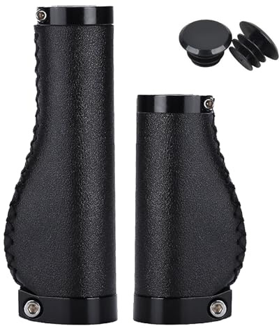 deegbbyi Fahrradgriffe, Fahrradgriffe Ergonomisch, Rutschfester Lenkergriffe, Fahrrad Griffe mit Griffstopfen, mit Aluminium Lock, für 22,2 mm Fahrrad, Mountainbike, Rennrad Lenker Griffe
