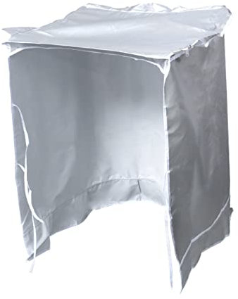 CORHAD Funda Para Lavadora y Secadora Grande Plateada Protector Solar Para Uso Exterior Cubre Lavadora Cubierta Superior