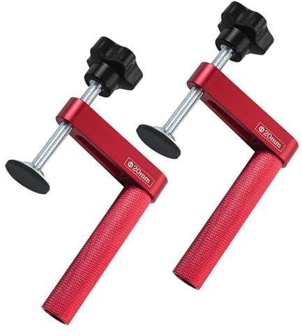 HAUTFENM Dog Hole Clamp Carpenter Tool, Adjustable Portable Aluminum Alloy Bench Dog Clamp Woodworking Hold Down Clamp or WoodWorking, 20mm