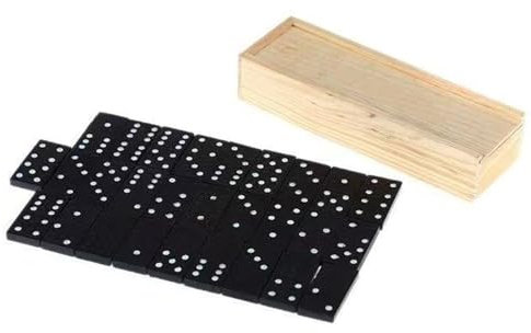 LfrXtra 28Pack Entertainment Wood Dominoe Reisespiel Block Dot Dominos Brettspiel Für Kinder Erwachsene Und Pädagogen