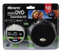 Memorex 8cm 1.4GB Mini DVD Camcorder Essentials Kit - Storage Accessory Kit With 10 Mini 8cm DVD-R