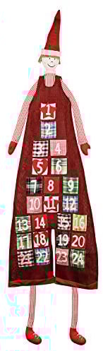 XXL Adventskalender zum Befüllen im Jungen Design zum Aufhängen Weihnachten, Weihnachtskalender DIY von pajoma