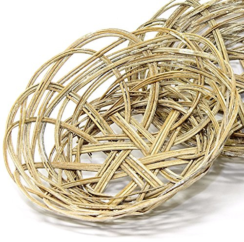 MGS SHOP Osterkörbchen Osternest Natur handgemacht für Ostereier Osterdeko Verschiedene Sets wählbar (10 Körbchen)