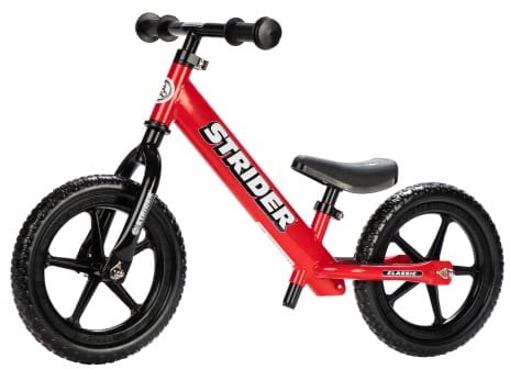 Strider - 12 Classic Balance Bike, von 18 Monaten bis zu 3 Jahren, rot