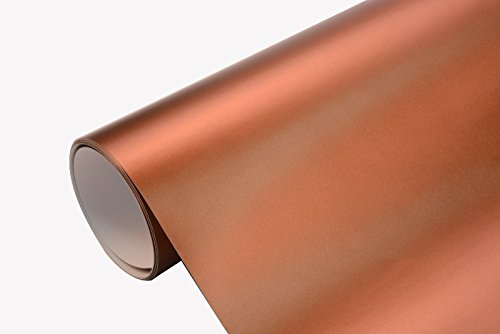Neoxxim 13.42€/m2 Auto Folie - Chrom Matt Braun - selbstklebend BLASENFREI flexibel Car Wrapping Klebefolie folieren