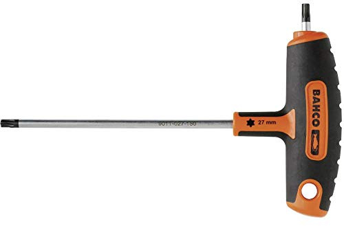 Bahco 901T-020-150 Screwdriver with T-Handle for Torx-20, Black/Silver/Orange, 186 mm
