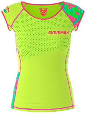 SMMASH Maillot de Compression pour Femme Manches Courtes Tee Shirt T-Shirt Fonctionnel pour Le Sport OCR Fitness Yoga Gym Vêtements de Sport Professionnel