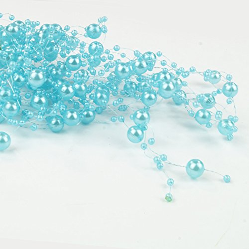 6,5 m turchese ghirlande perline - perline ghirlanda decorazione filo collana di perle