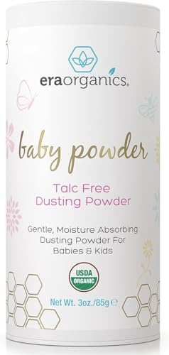 Talc-Free Organic Baby Powder - Non-Toxic Dusting Powder for Baby & Body