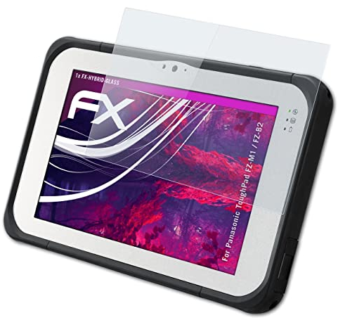 atFoliX Protection Écran Film de verre en plastique compatible avec Panasonic ToughPad FZ-M1 / FZ-B2 Verre film protecteur, 9H Hybrid-Glass FX Protection Écran en Verre trempé de plastique