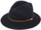 Lipodo Outdoor Traveller Herren - Wollfilzhut mit Garnitur - Outdoorhut Made in Italy - Herrenhut aus Wollfilz - Filzhut Herbst/Winter - Wollhut dunkelblau 56 cm