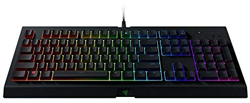 Razer Cynosa Chroma Teclado de membrana para juegos teclado con teclas de suaves, programables, rollover de 10 teclas, iluminación cromática RGB, ES Layout
