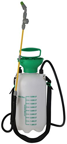 Xclou Drucksprüher 5 l - Gartenspritze für Dünger - Drucksprühgerät verstellbarer Strahl - Giftspritze für Garten - Profi Rückenspritze mit Schultergurt