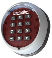 Teclado numerico inalambrico Motorline TEC1 para accionamiento de automatismos, Motores y centrales de Garaje, Puertas peatonales, Control de accesos