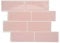 Smart Tiles Klebefliesen Küche und Bad – Metro Rosa, Fliesenaufkleber 3D, Küchenrückwand Selbstklebend, Wandpaneele, 4 Fliesen (29,36x21,29 cm), Einfach zu Montieren, Wasserfest, Made in Kanada