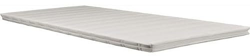 Anatomischer Matratzentopper Sehr weich und Komfort 130x190 x 6 cm abnehmbar Bezug einfache Pflege - anallergisch - mit Aloe Vera