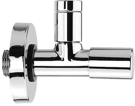 RUBINETTO SOTTOLAVABO A SFERA TONDO IN OTTONE CROMATO SERIE MINIMAL 1/2X3/8 VA ALBERTONI