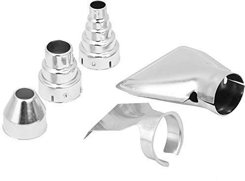 5pcs Stainless Steel Heat Gun Nozzles Suitable for Heat Shrinking, Soldering, Crafting and Other Air Mini Tool Needs