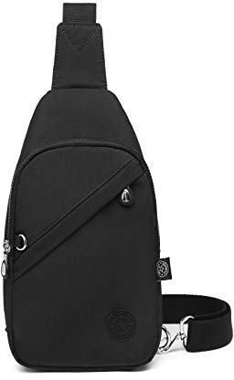 Crossbody Bags for Women, Crossbody Purse Bag, Sling Bag, Lightweight and Compact (Black)