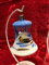 Glocke Mini Glas Christbaum Schmuck Baumbehang Weihnachtsbaum Handarbeit Lauscha, : transparent - blau