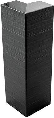 Sockelleiste Edelstahl Fußbodenleisten V2A L250cm 60mm schwarz anthrazit gebürstet Ausseneck