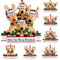 Personalisierte Weihnachten Ornamente Familie von 2,3,4,5,6,7,8 benutzerdefinierte Name Hirsch Xmas Ornament mit Text, maßgeschneiderte Rentier Weihnachtsdekoration Geschenke-Familie von 4