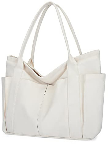 TeeYee Damen Groß Handtasche Canvas Tote Bag Shopper Strandtasche