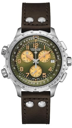 Hamilton Khaki Aviation XWind GMT Quartz Men's Green Watch H77932560