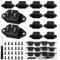 VooGenzek 12 Pezzi AC 250V 10A IEC320 C14 Adattatore per spina a pannello, 3 Pin IEC Plug Power, Spina Maschio a 3 Terminali Dritto
