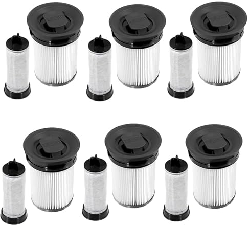 BBT BAMBOOST Filter-Ersatzteile passend für Miele TriFlex HX1, HX1 Pro, HX2, HX2 Pro, HX1 & HX2 Cat & Dog Stick Staubsauger (6 Stück)