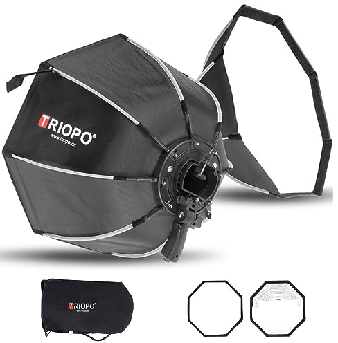 Triopo Softbox 47.2In/120 cm Oktagon Umbrella Photography Softbox Für Godox V860Ii V860Iii V850Ii V850Iii Tt600 Tt685 Tt685Ii Yn560 Iii Iv Jy-680A, Etc Flashlite Speedlight Softboxs (Ks2-120)