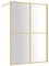 vidaXL Duschwand, Duschrückwand für Begehbare Dusche, Duschabtrennung aus Sicherheitsglas, Duschtrennwand Duschkabine, ESG Klarglas Golden