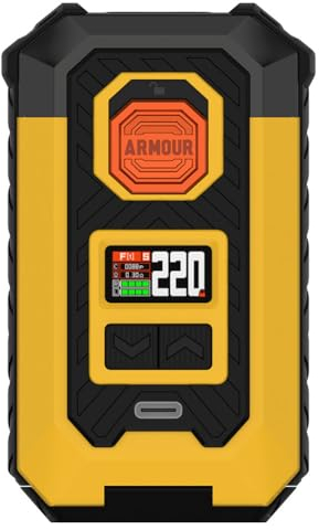 Vaporesso ARMOUR MAX Mod | 220W Box Mod Works with Itank 2 Atomizer/Z sub ohn Tank/ 510 Thread Atomizer E-Cigarette Vaporizer (Amarillo)