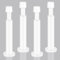 Türstopper Edelstahl Türstopper Anti-Kollision Türstopper für Sockelleisten Weiß Türhalter mit Gummipuffer Spitze Wandschutz Federkissen Türstopper Metall Türschnäpper 4 Stück